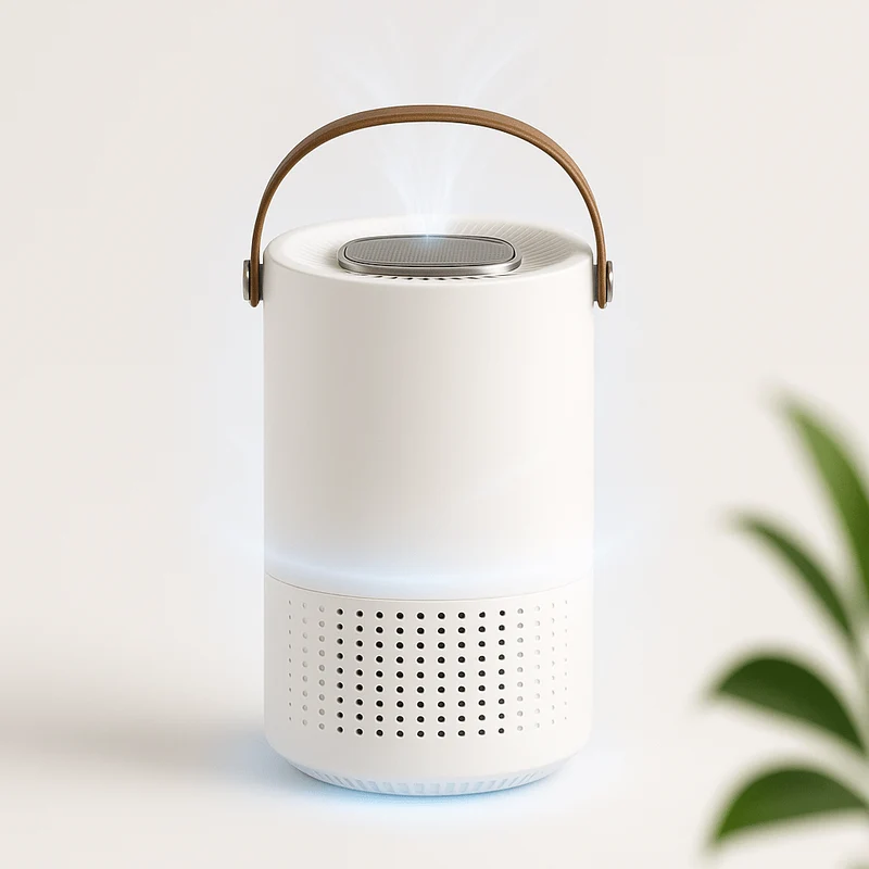 Purificateur d'air HEPA Portable - Filtration Efficace & Design Compact