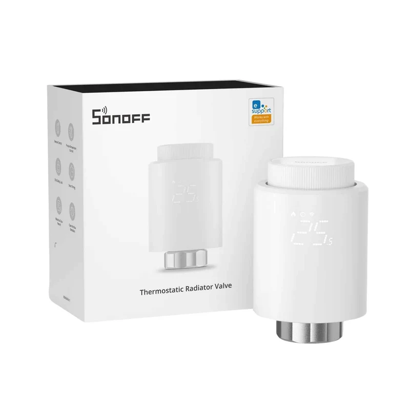 SONOFF TRVZB Zigbee Thermostatic Radiator Valve – Smart Heating Control via eWeLink App, Voice & Zigbee 3.0