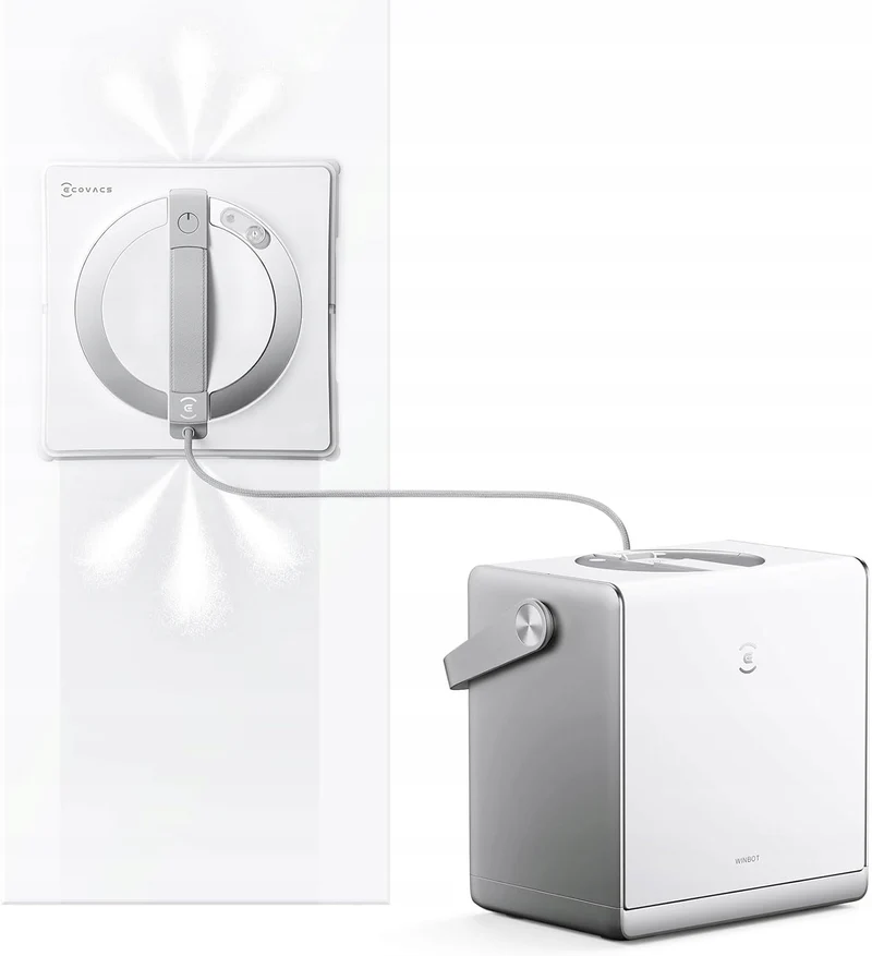 Ecovacs Robot Lavavetri WINBOT W2S OMNI 80 ml 110 Minuti Stazione Multifunzionale 6 in 1 Bianco