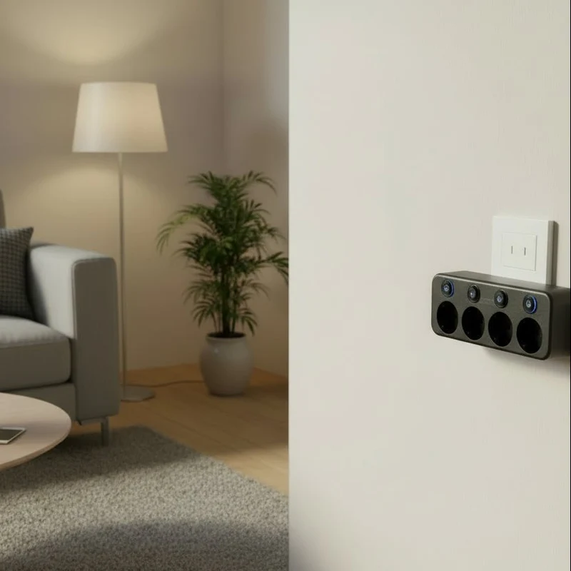 Multiprise Compacte 4 Prises et USB - Sécurisée et Polyvalente