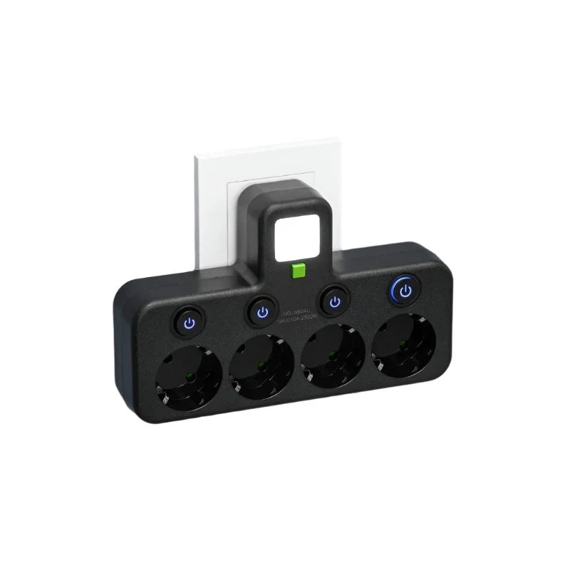 Multiprise Compacte 4 Prises et USB - Sécurisée et Polyvalente