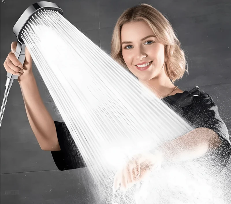 Pommeau de Douche Haute Pression avec Turbo Boost et Filtration