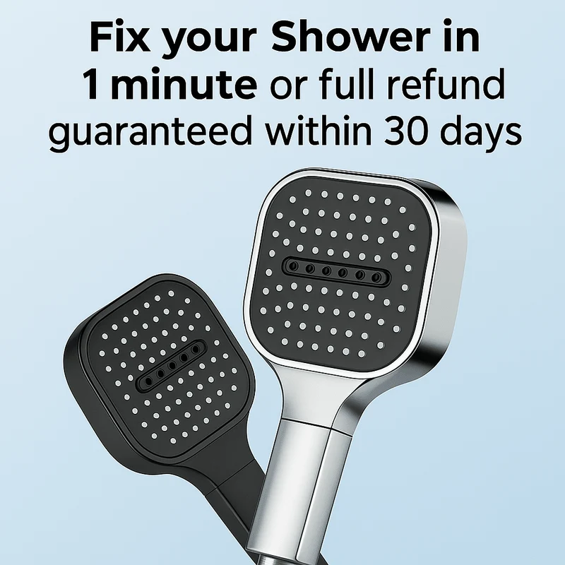Pommeau de Douche Haute Pression avec Turbo Boost et Filtration
