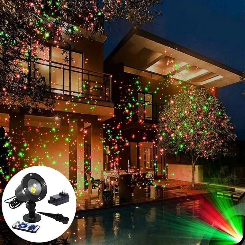 Projecteur de Lumière Laser Extérieur LED - Ambiance Festive et Résistant aux Intempéries