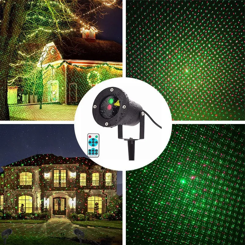 Projecteur de Lumière Laser Extérieur LED - Ambiance Festive et Résistant aux Intempéries