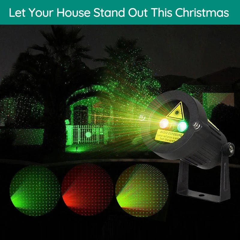 Projecteur de Lumière Laser Extérieur LED - Ambiance Festive et Résistant aux Intempéries