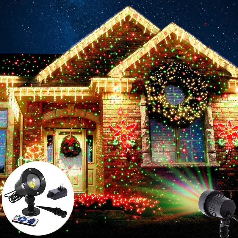 Projecteur de Lumière Laser Extérieur LED - Ambiance Festive et Résistant aux Intempéries