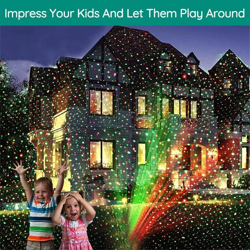 Projecteur de Lumière Laser Extérieur LED - Ambiance Festive et Résistant aux Intempéries
