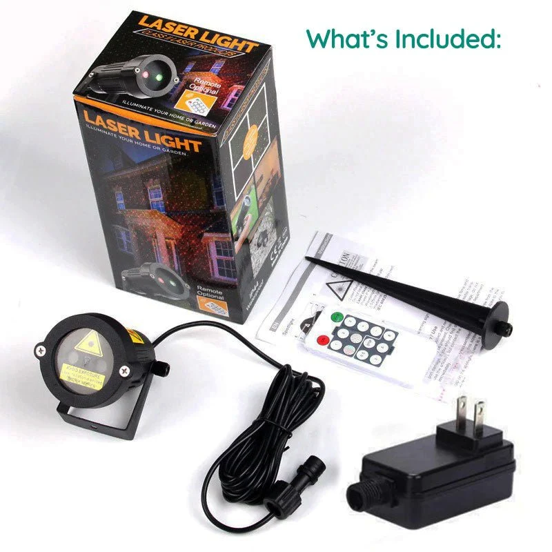 Projecteur de Lumière Laser Extérieur LED - Ambiance Festive et Résistant aux Intempéries