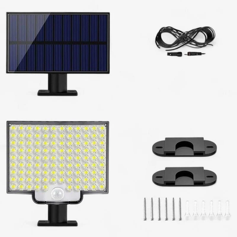 LumoGuard - Lampe Solaire de Sécurité LED avec Détecteur de Mouvement