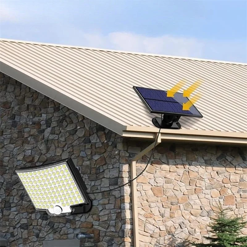LumoGuard - Lampe Solaire de Sécurité LED avec Détecteur de Mouvement