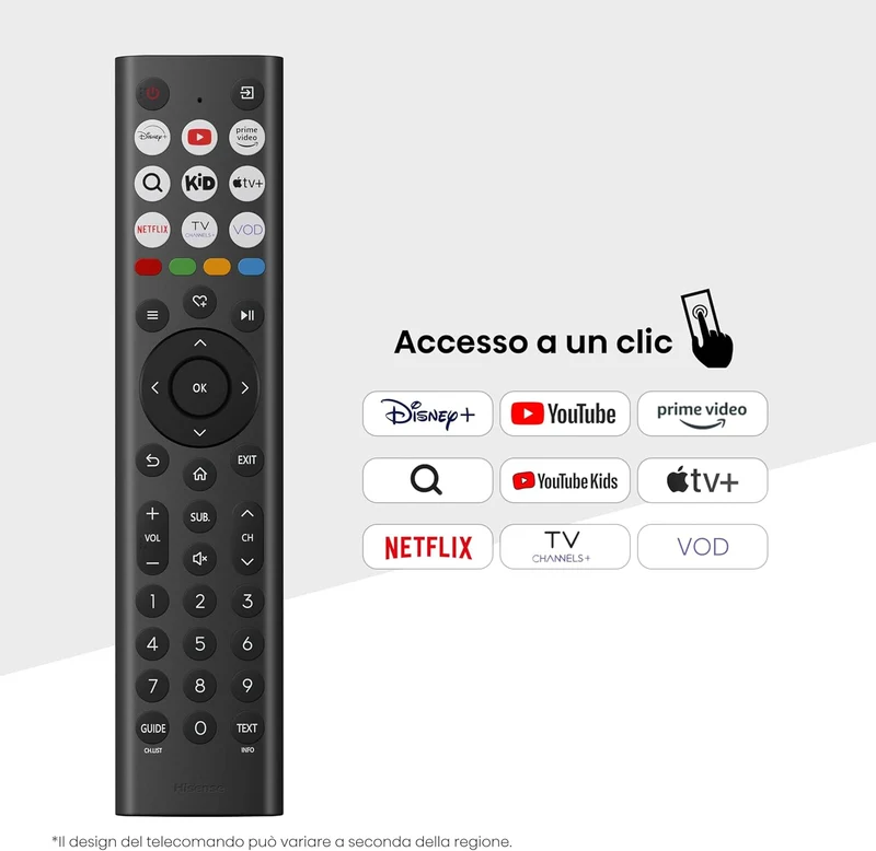 Hisense Smart TV 32" 2025 32E43QT HDR VIDAA U8 Airplay2 Game Mode Alexa