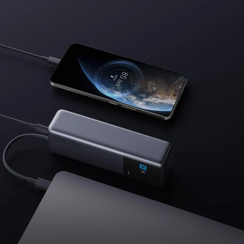 Xiaomi Mi Powerbank 22.5W 10000mAh Wireless Fast-Charge Display USB-C Black-Blue