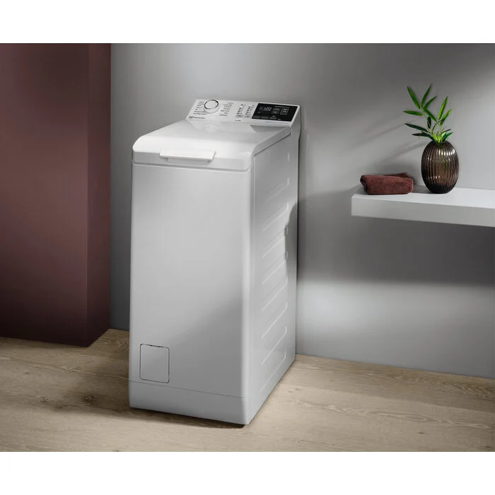 Electrolux EW6T437A Serie 600 Lavatrice A Carica Dall'alto Libera Installazione 7 Kg, 1251 Giri, SensiCare System, Eco Time Manager®, Anti-Allergy, Soft Opening, Classe A, Bianco