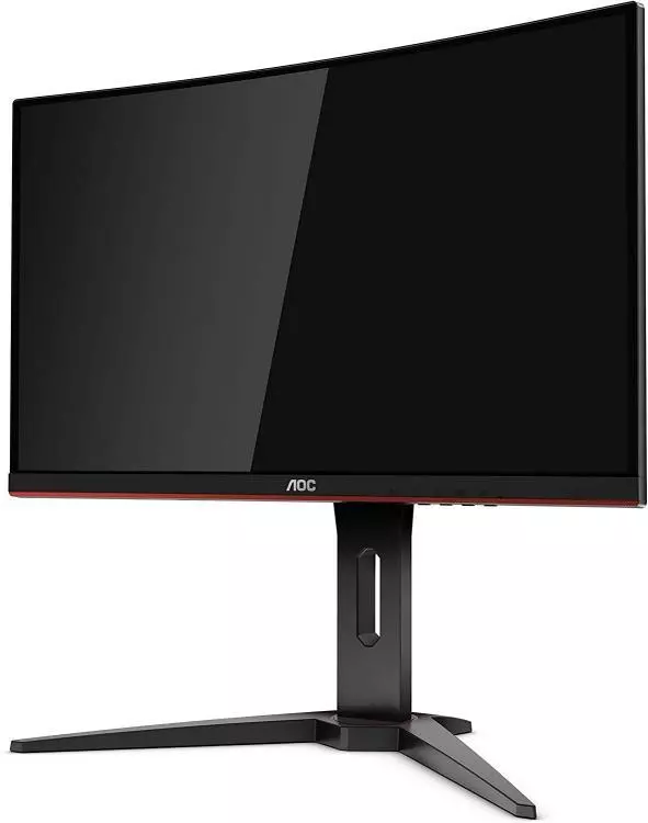 Monitor Aoc Gaming 27" Full Hd Curved Led 144hz C27g1 Hdmi Fhd Nero Rosso Curvo