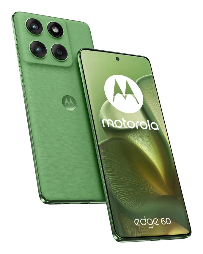 Motorola edge 60 con Moto AI (8/256GB, Fotocamera 50+50+10MP, selfie 50MP, Display 6.67" pOLED 120Hz, MediaTek Dimensity 24M, batteria 5200mAh, ricarica 68W, Android 15), PANTONE Shamrock