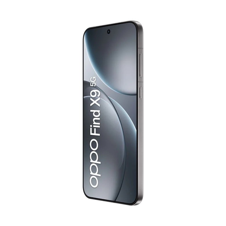 OPPO Find X9 5G AI Smartphone, Tripla Fotocamera 50+50+50MP, Selfie 32MP, Display 6.59” 120HZ AMOLED 1.5K, 7025mAh, RAM 12GB(Esp4GB/8GB/12GB)+ROM 512GB, [Versione Italia], Titanium Grey