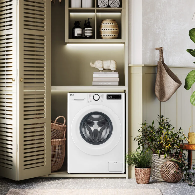LG F2R3S08NSWW Lavatrice 8kg AI DD, Classe A-10%, 1200 giri, Vapore, AI Wash