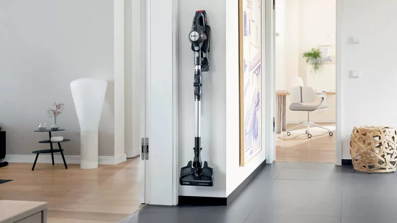 Bosch BBS712A scopa elettrica Batteria Secco Senza sacchetto 0,3 L Nero, Stainless steel