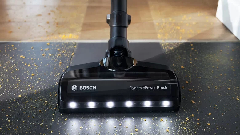 Bosch BBS712A scopa elettrica Batteria Secco Senza sacchetto 0,3 L Nero, Stainless steel