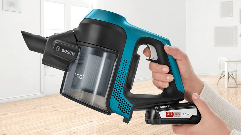 Bosch Serie 6 BBS611LAG scopa elettrica Batteria Secco Senza sacchetto 0,3 L Blu 2,5 Ah