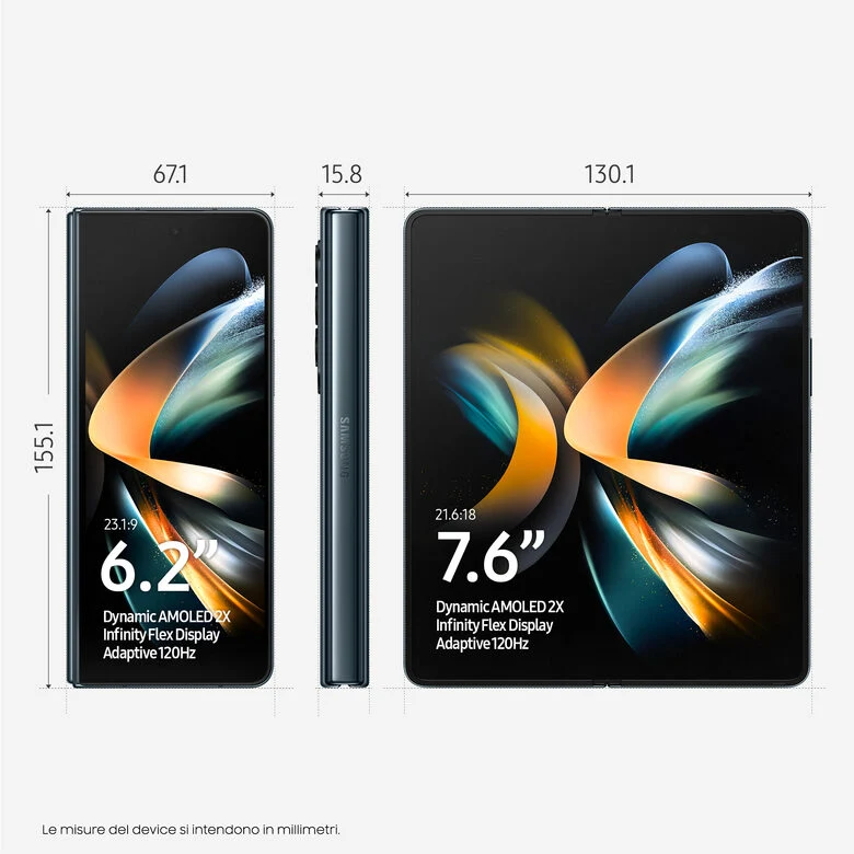 Samsung Galaxy Z Fold4 512GB Gray Green RAM 12GB Display 6,2"/7,6" Dynamic AMOLED 2X