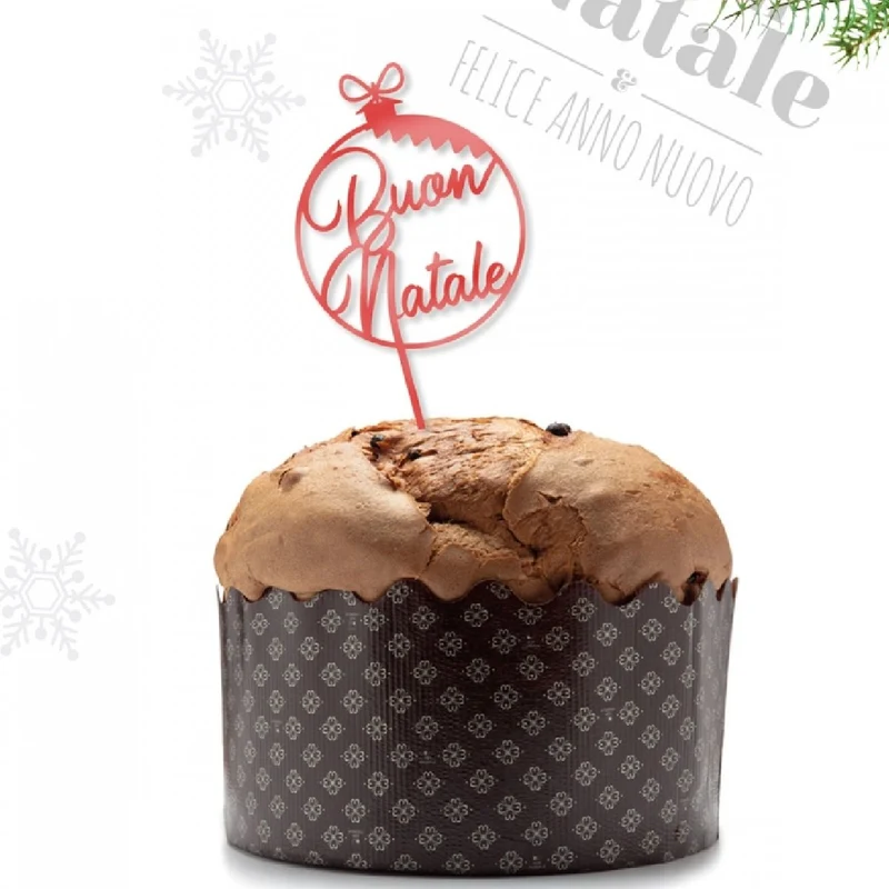 Topper Panettone Buon Natale