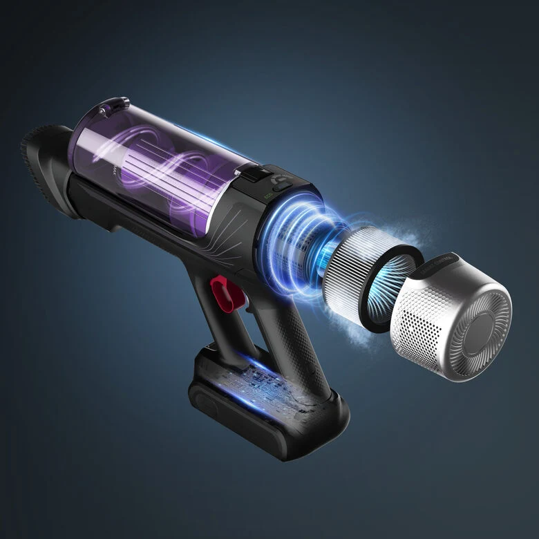 Rowenta X-Force Flex 9.60 RH2037WO aspirapolvere senza filo Nero, Porpora Senza sacchetto