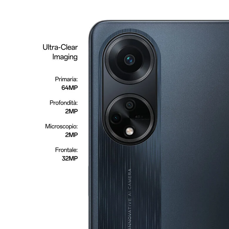 OPPO A98 5G Smartphone, AI Tripla fotocamera 64+2+2MP, Selfie 32MP, Display 6.72” 120HZ LDC FHD+, 5000mAh, RAM 8(Esp 4GB/6GB/8GB)+ROM 256GB (esp1TB), IPX4, Supporto Auto [Versione Italia], C