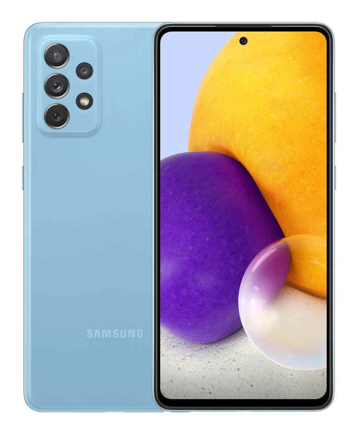 Samsung Galaxy A72 4G A72 128 GB Display 6.7” FHD+ Super AMOLED Awesome Blue