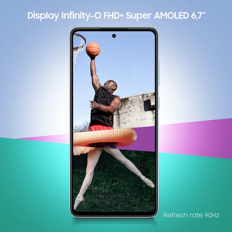 Samsung Galaxy A72 4G A72 128 GB Display 6.7” FHD+ Super AMOLED Awesome Blue