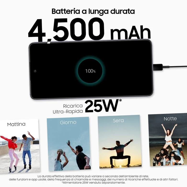 Samsung Galaxy A52 4G A52 128 GB Display 6.5” FHD+ Super AMOLED Awesome Violet