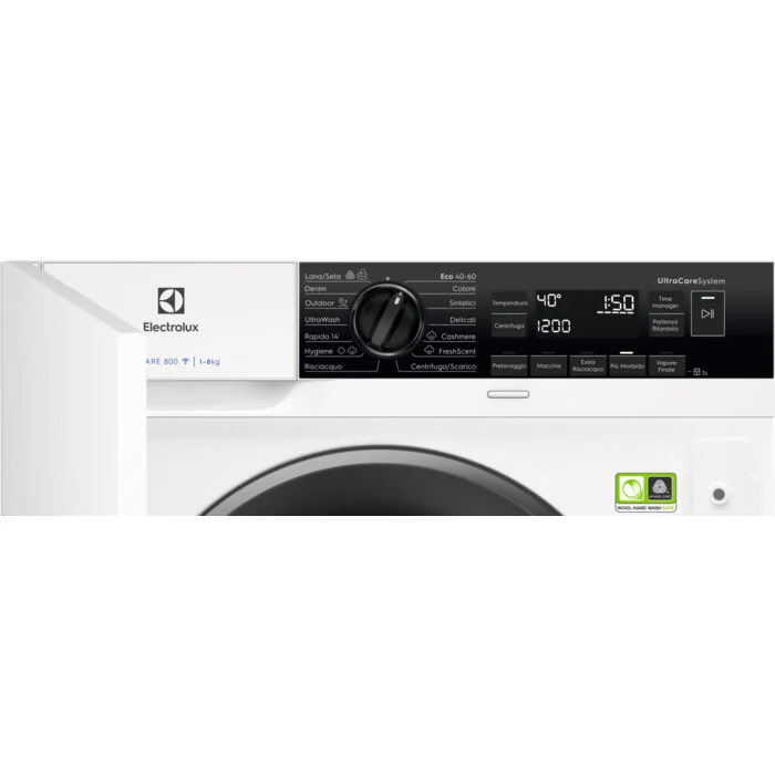 Electrolux EW8F384BI lavatrice Caricamento frontale 8 kg 1351 Giri/min Bianco