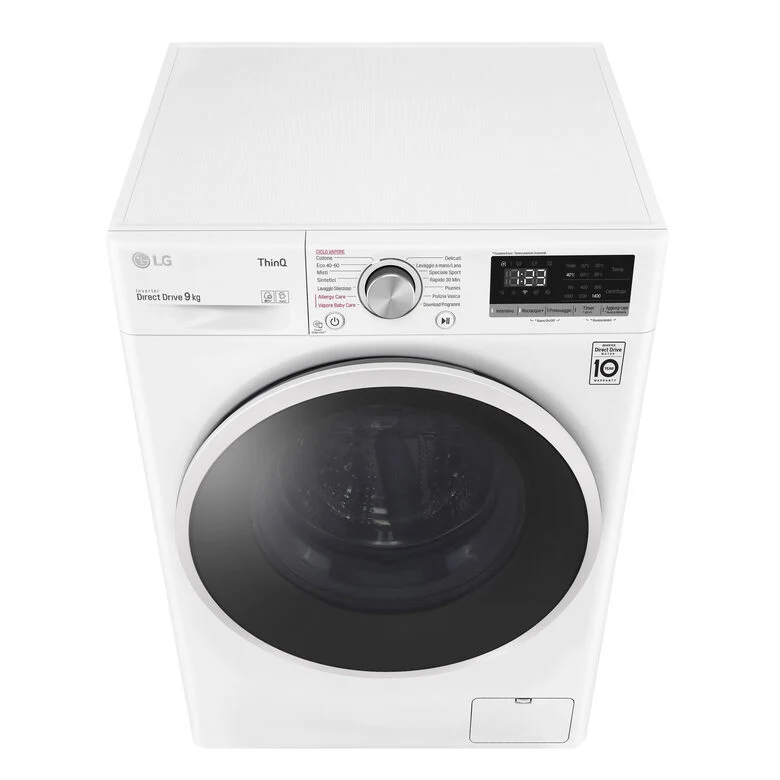 LG Lavatrice Smart AI DD™ TurboWash ™ 9 kg Classe energetica B Autodose Lavaggio a vapore