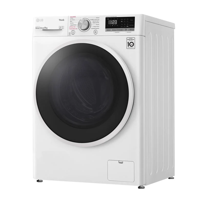 LG Lavatrice Smart AI DD™ TurboWash ™ 9 kg Classe energetica B Autodose Lavaggio a vapore