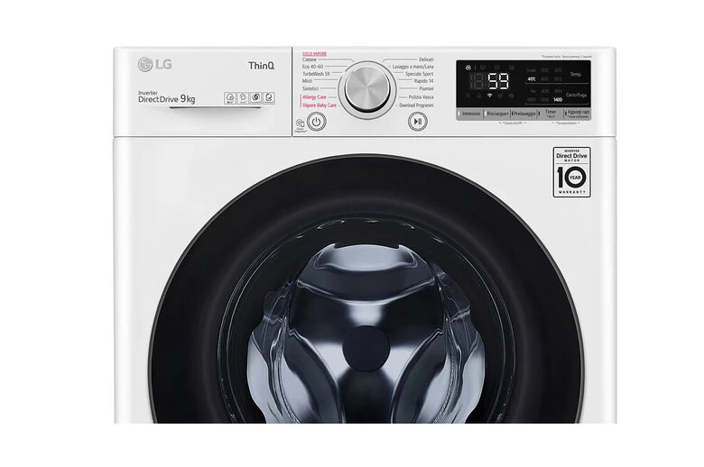 LG F4WV509SAE lavatrice Caricamento frontale 9 kg 1400 Giri/min A Bianco