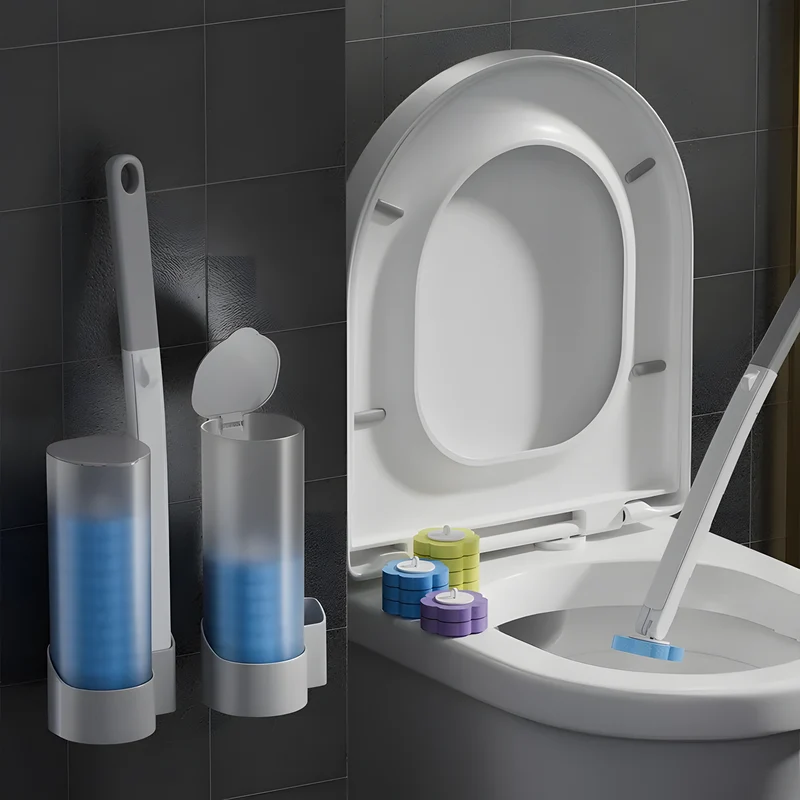 Disposable Head Toilet Cleaning Brush