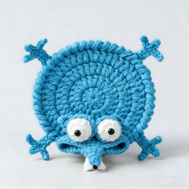 Crochet Mouse Drink Coaster