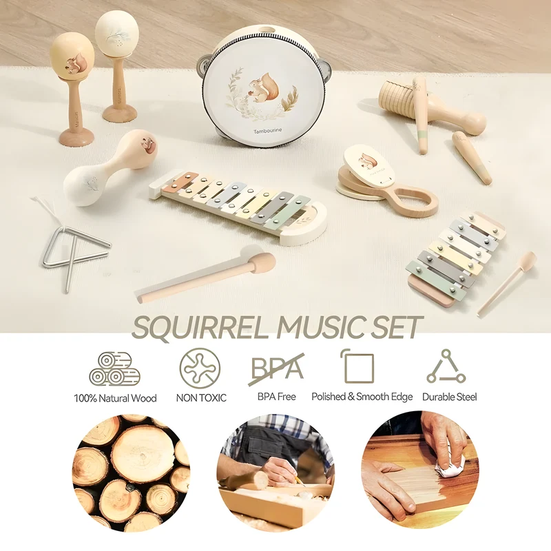 Wooden Children's Music Set