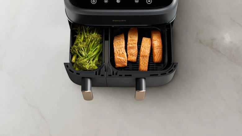 Philips 3000 series Airfryer doppio cestello, friggitrice ad aria da 9.0L, 12 metodi di cottura, App per ricette NA352/00