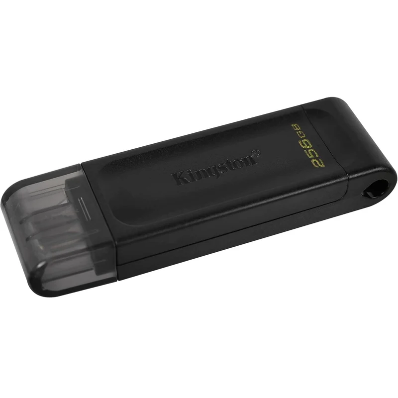 Kingston Pendrive 256GB DataTraveler USB-C 3.2 DT70/256GB Chiavetta Memoria Drive Flash Type C Nero