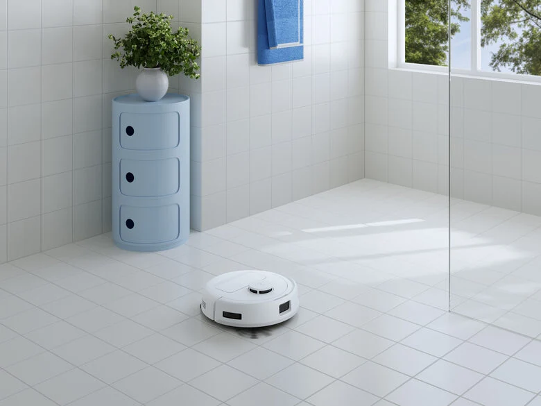 Ecovacs Deebot MINI Blue Senza sacchetto Blu, Bianco