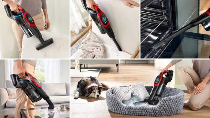 Bosch BCS1041PET Scopa elettrica, Unlimited 10 ProAnimal, Rosso