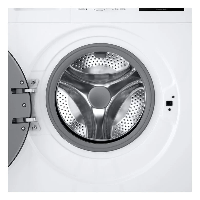 LG F4NA10S8NWK Lavatrice slim 8kg, Classe A, 1400 giri, Programma igiene con vapore, Top rimovibile, White