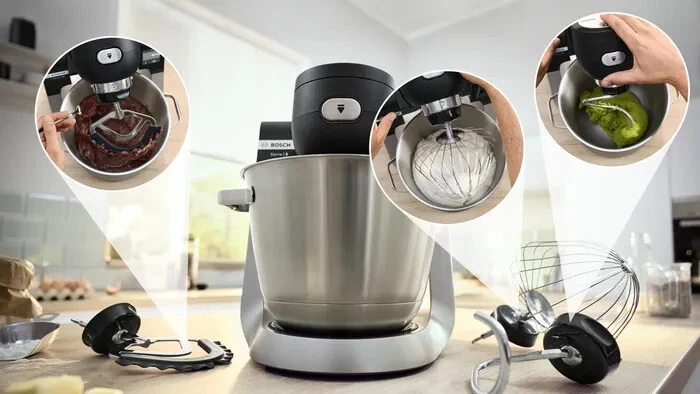Bosch Serie 6 MUMS6ZS34 Macchina da Cucina 1600 W Nero, Inox spazzolato