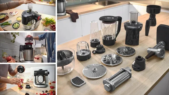 Bosch Serie 6 MUMS6ZS34 Macchina da Cucina 1600 W Nero, Inox spazzolato
