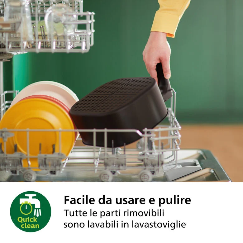 Philips 5000 series Airfryer 7.2L, Friggitrice ad aria 16-in-1, App per ricette, HD9285/00