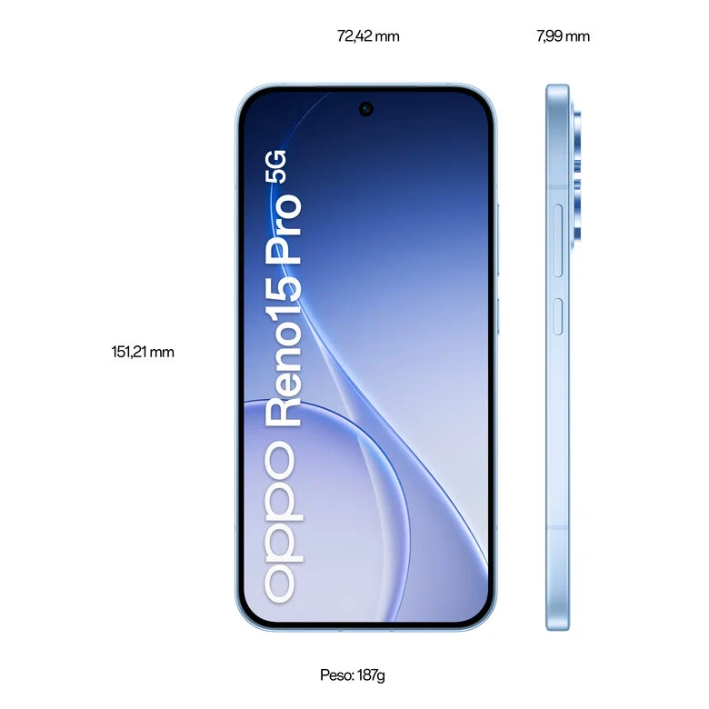 OPPO Reno15 Pro Smartphone 5G Aurora Blue Box