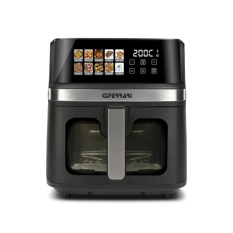 G3 Ferarri G10212 Friggisano Friggitrice ad Aria 8 Litri, 1700 W, Display digitale a colori, 10 programmi, Temperatura 80-200°C, BPA/PFOA Safe, Timer 60 min, Ricettario incluso