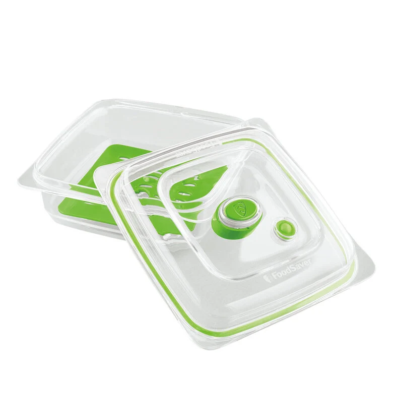 FoodSaver FFC003X recipiente per cibo Quadrato Scatola 0,7 L Verde, Trasparente 1 pz